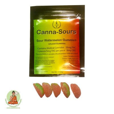 IESO CannaSours Sour Watermelon Gummies 25mg
