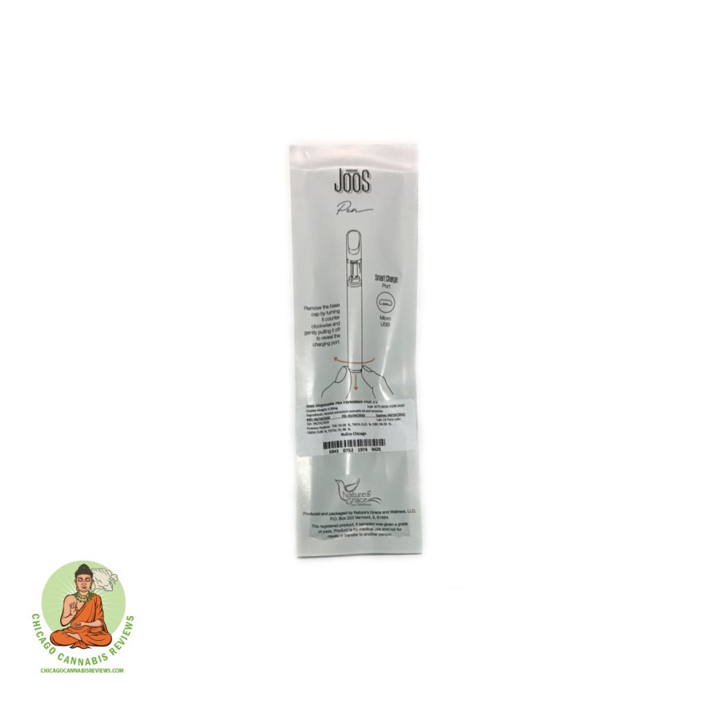 Nature’s Grace and Wellness Joos Joos Forbidden Fruit 21 Disposable Pen 300mg Review NuEra